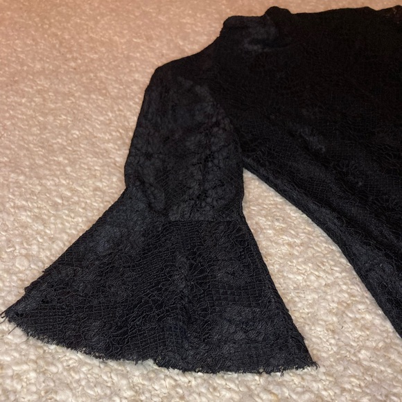 Ali & Jay Lace Turtleneck Mini Dress Black, size M - Picture 5 of 8